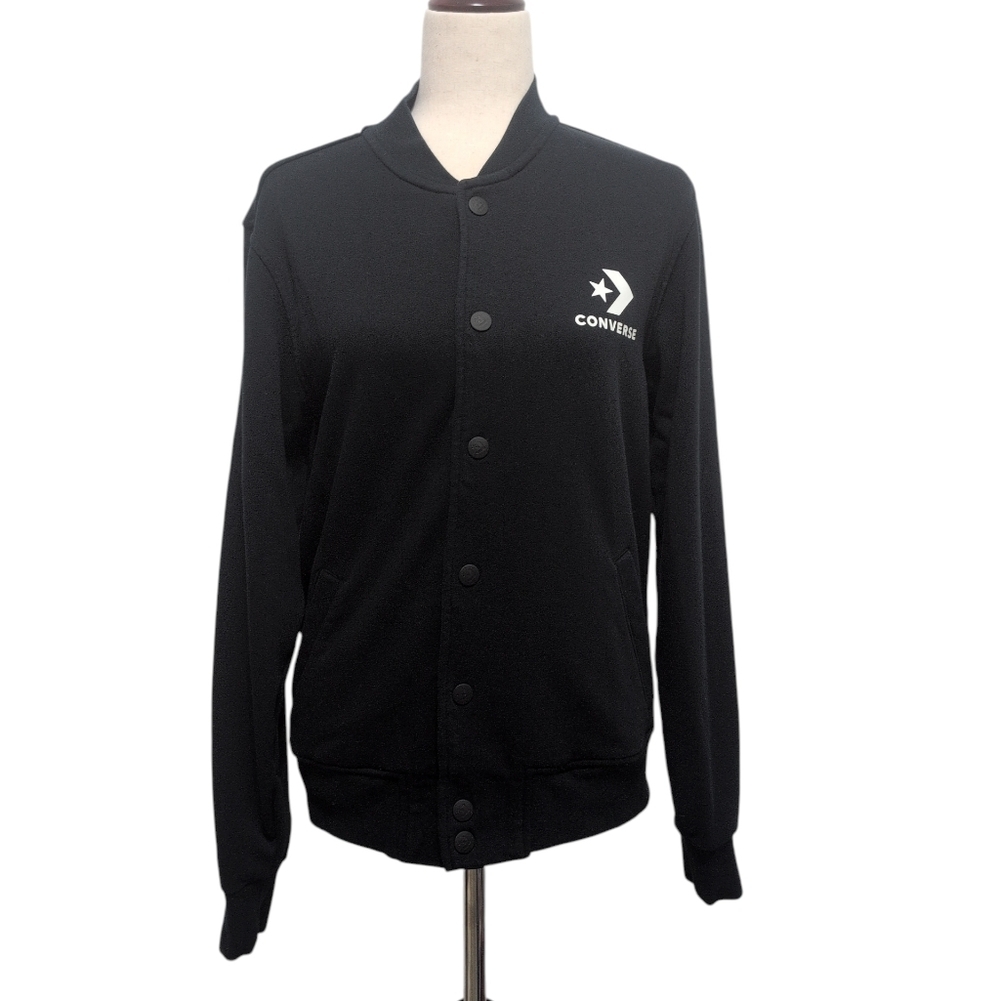 Converse Varsity Bomber Jacket Men's Size Small Black